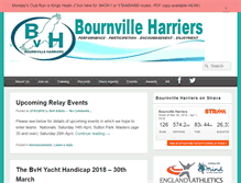 Tablet Screenshot of bournvilleharriers.org.uk